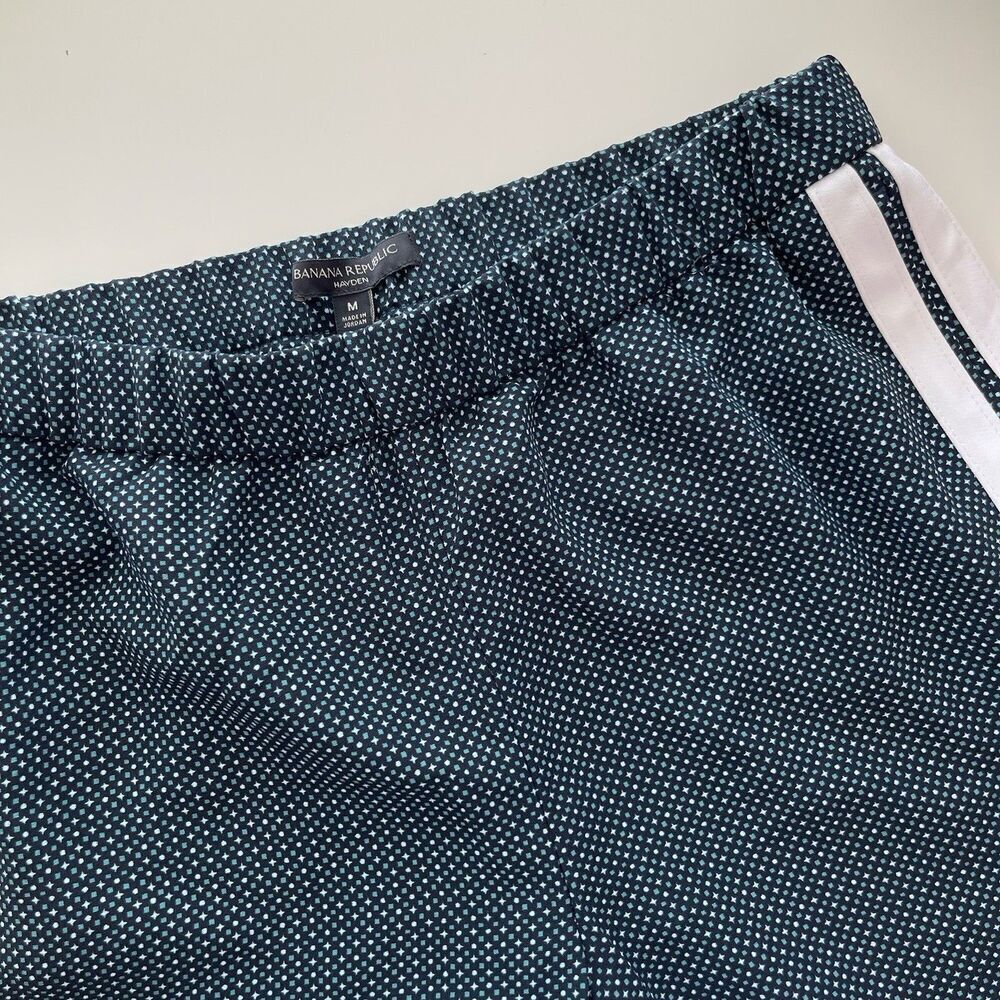 Banana Republic Hayden Pants Medium Blue Designer Inspo Charms Track Side Stripe